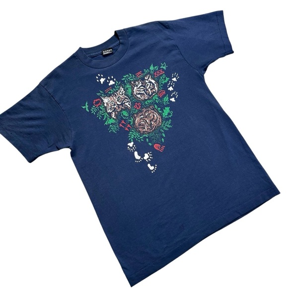 Vintage Boy Scouts of America Bear Wolf Bobcat Single Stitch Graphic Tee, size M - Picture 3 of 9
